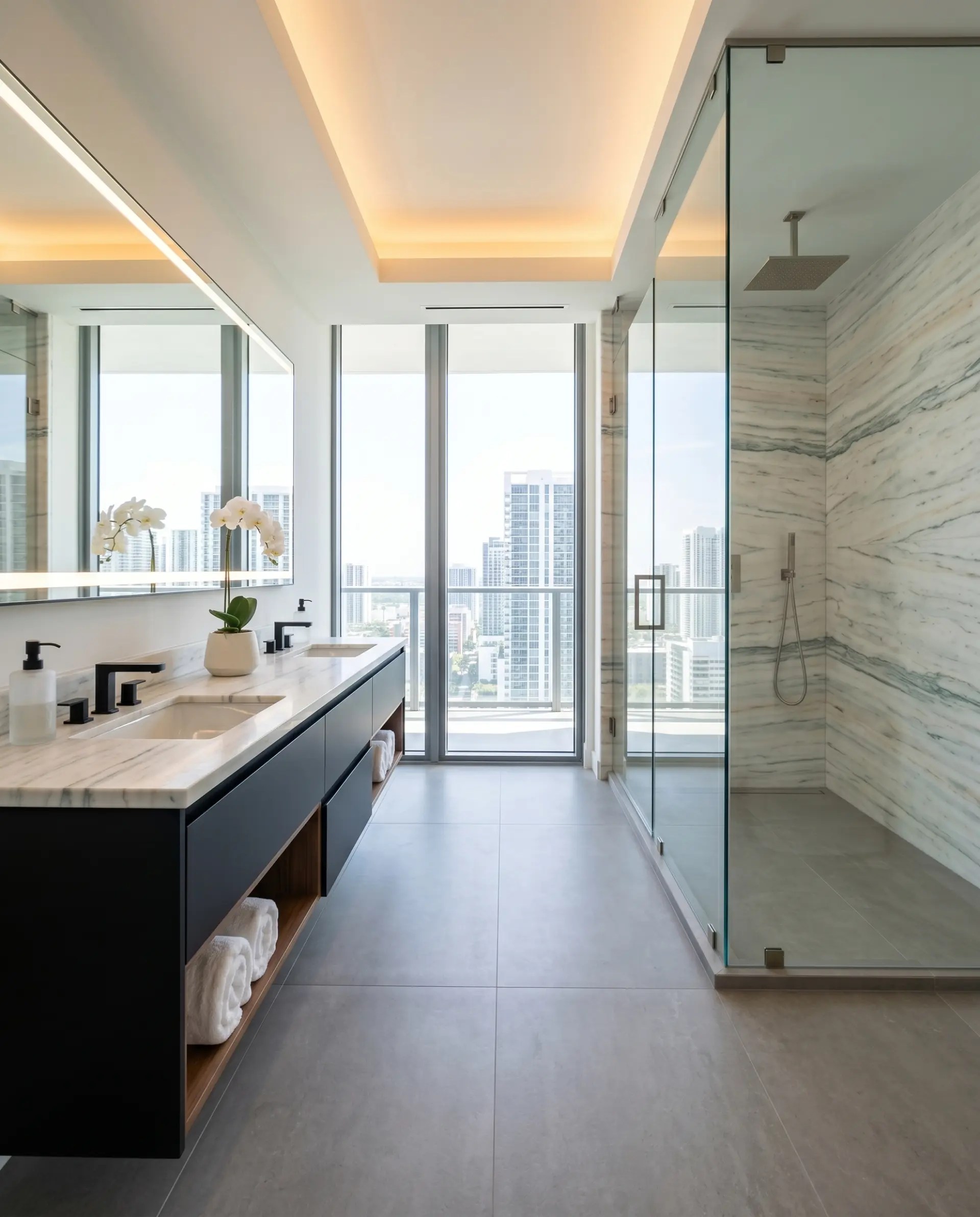 Pentelikon White inspiration – Modern Bathroom
