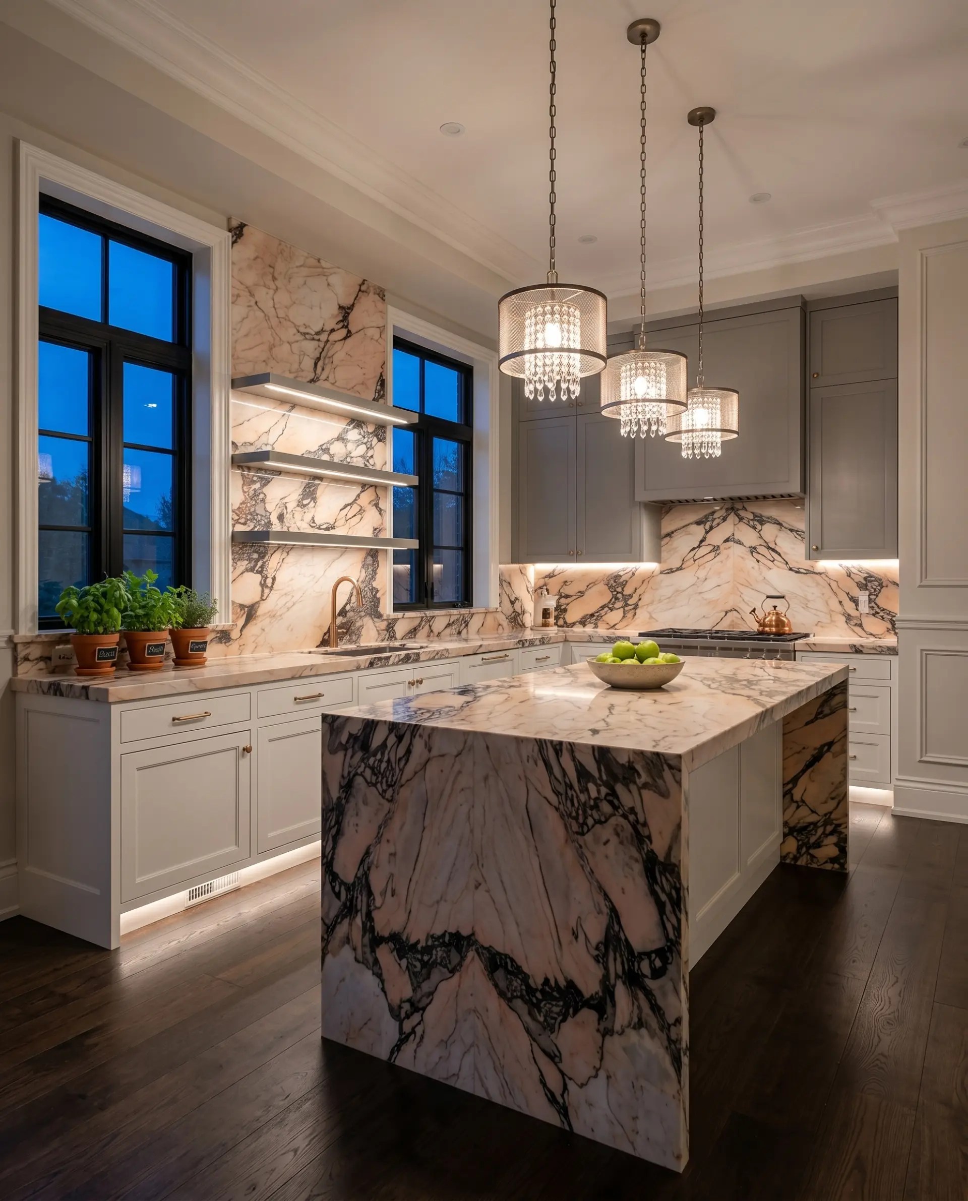 Paonazzo Rosato inspiration – Transitional Kitchen