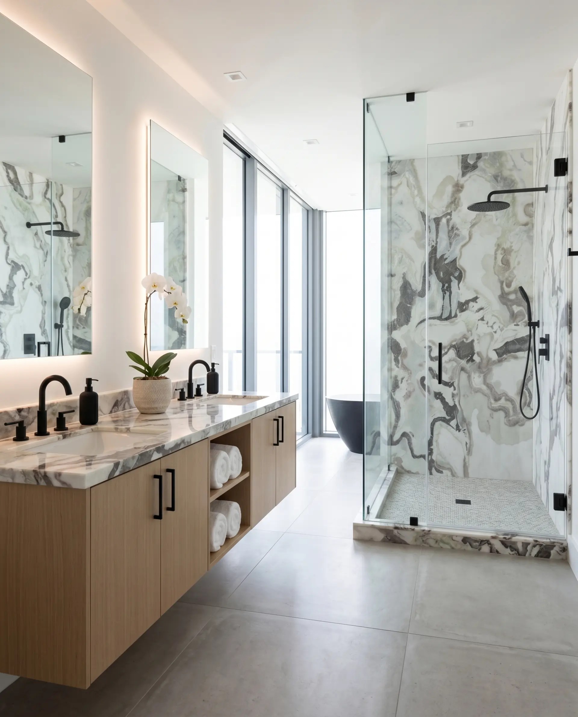 Oyster White  inspiration – Modern Bathroom