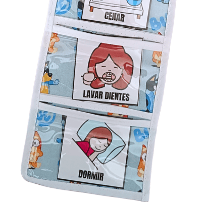 PORTA PICTOGRAMAS BLUEY AZUL