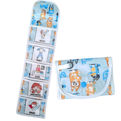 PORTA PICTOGRAMAS BLUEY AZUL