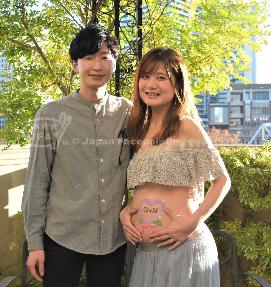 マタニティペイント（ラベンダーリース）