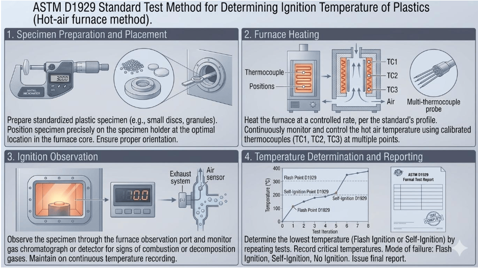  This image depicts a hot-air furnace used to control temperature as per ASTM D1929.