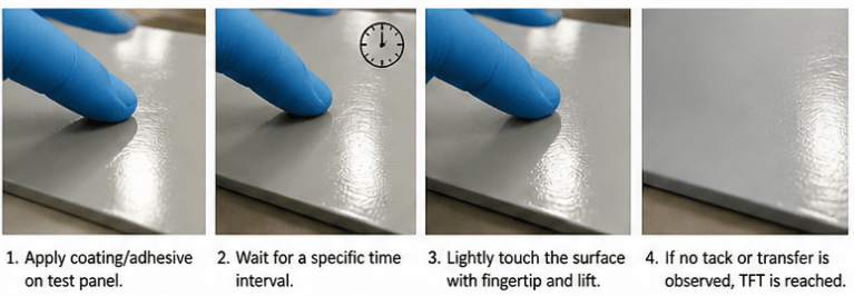 The image shows the TFT testing procedure. 