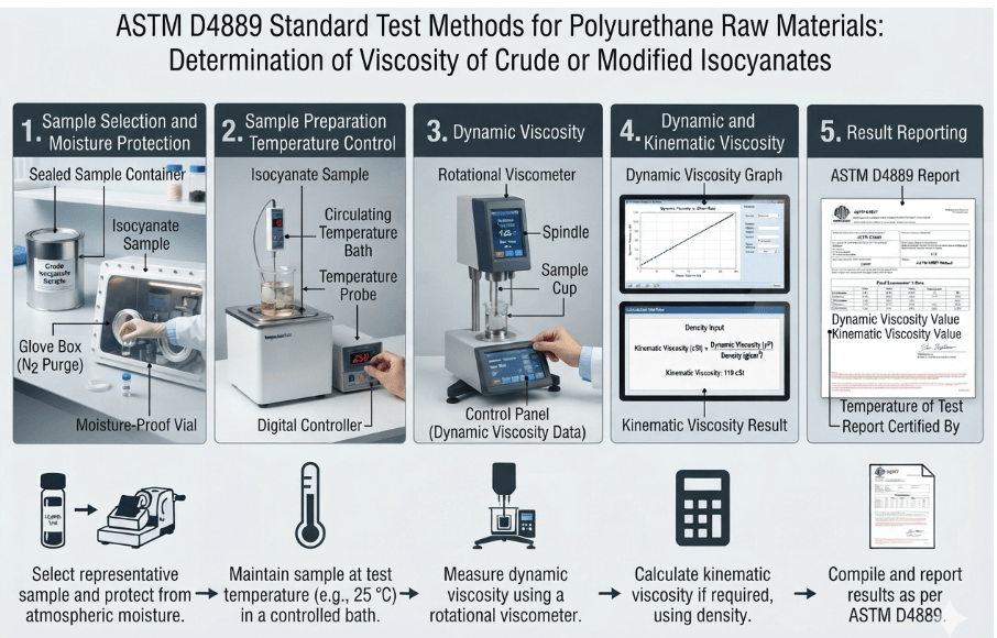 This image depicts a rotational viscometer used for viscosity determination as per ASTM D4889.