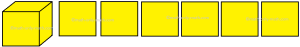 cube nets does math squares six solids cone cylinder paper geometry produces fold row example form