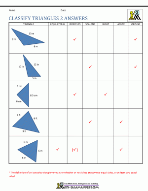 grade geometry worksheets 3rd printable math triangles worksheet shapes third properties pdf classify 2d answers classifying 4th activities 5th 3d