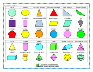 shapes math printable mats pdf number shape mat version salamanders