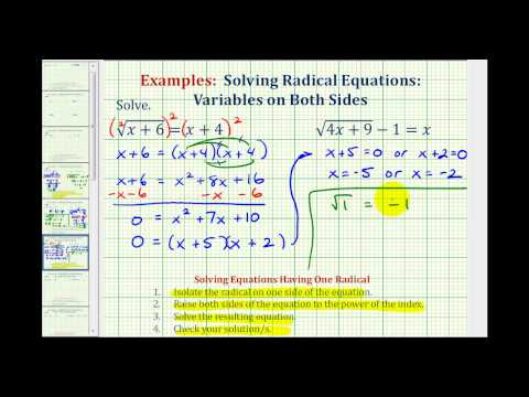 8.4: Solving Radical Equations - Mathematics LibreTexts