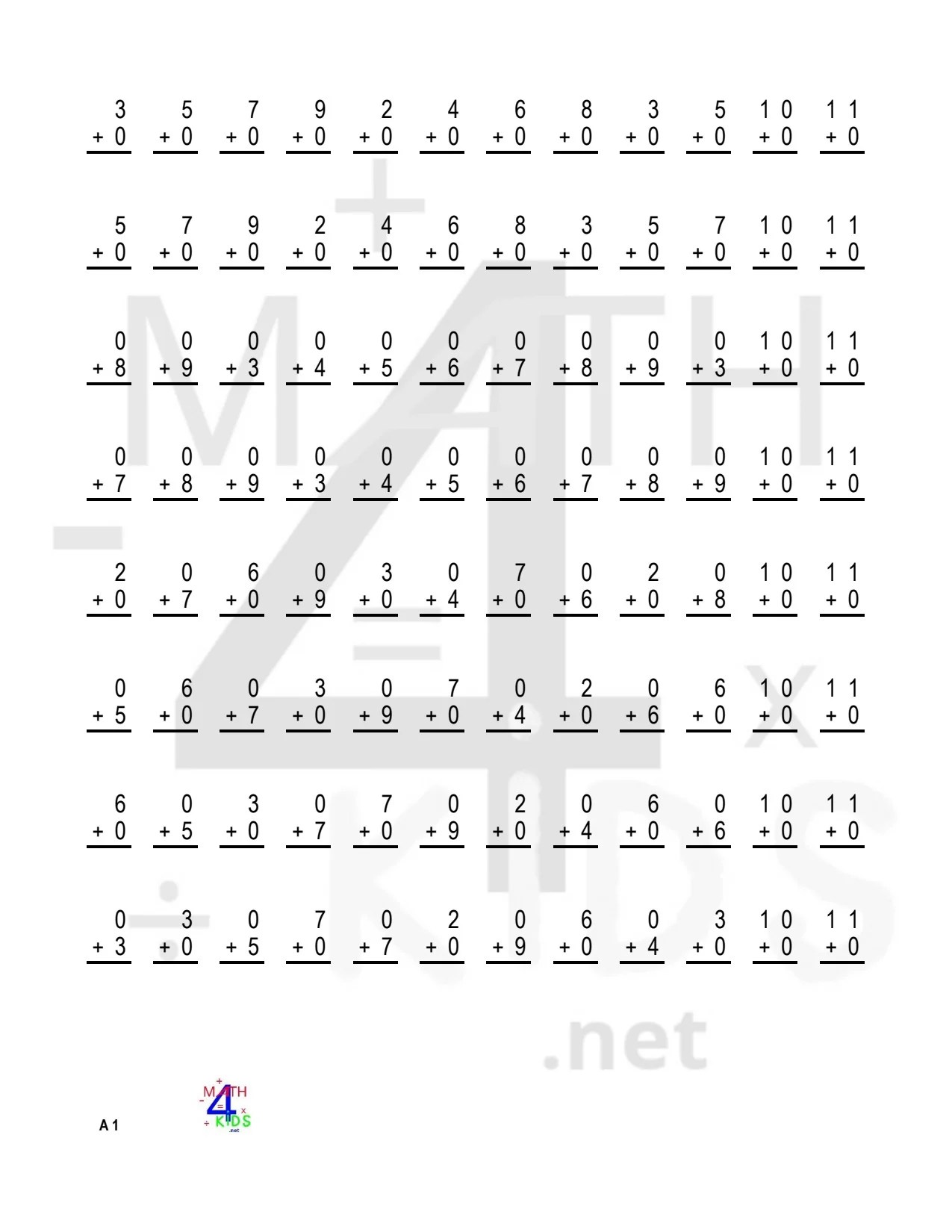 Basic Addition Worksheets Free Printable Free Printables Jack