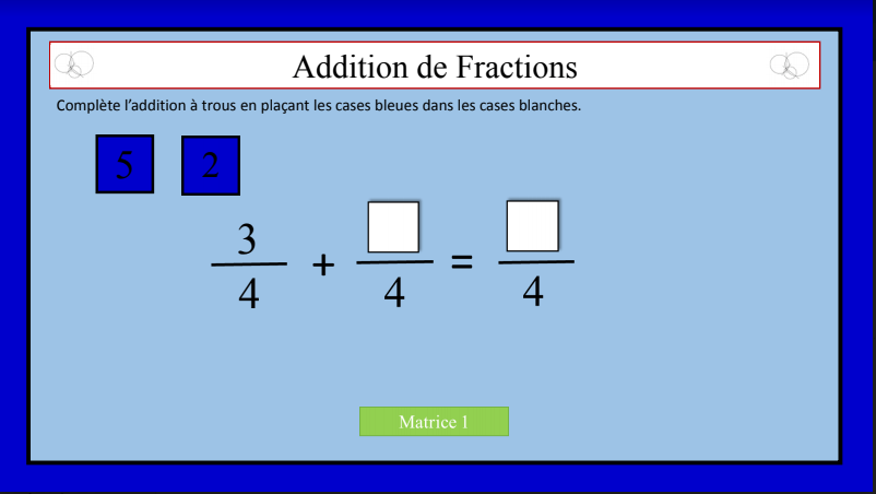 Sommes de fractions