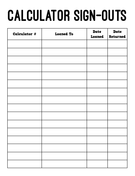 Please write legibly or forfeit the privilege. Designing My Own Teacher Planner Math Love