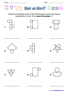 Practice drawing skills and learn about shapes. 3 D Shapes Worksheets Free Printables