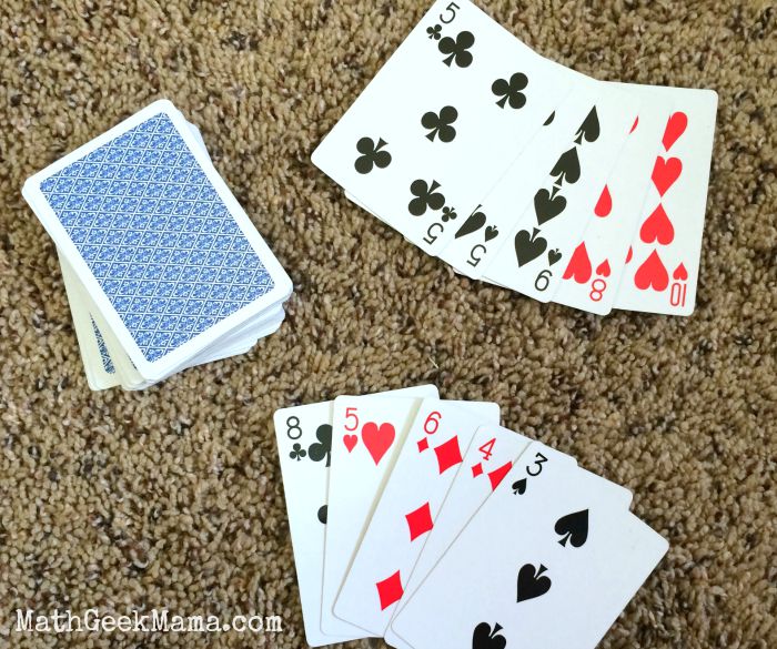 20 cards on the table (leave out face cards or change. Huge Collection Of The Best Math Card Games