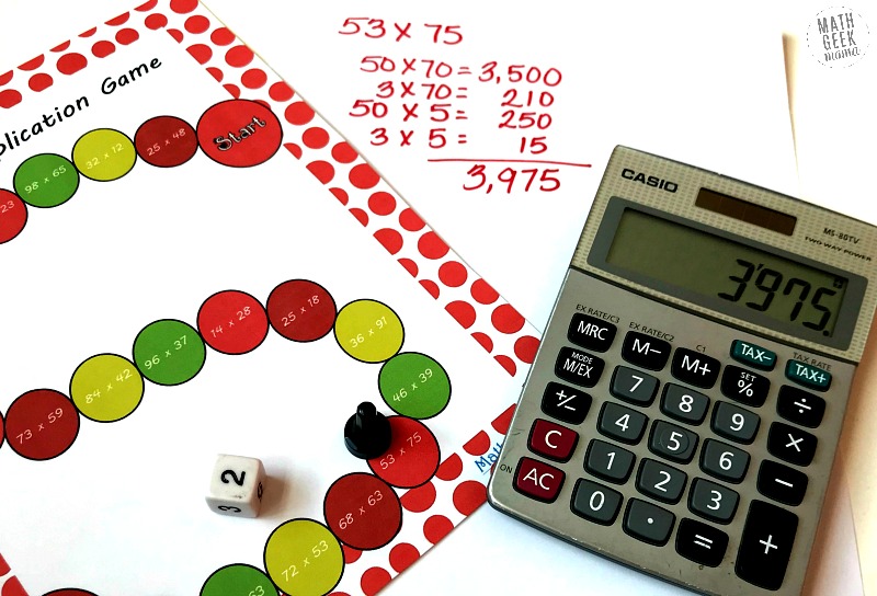 double digit multiplication practice free board games