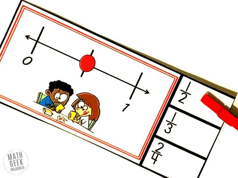 Why do we learn about fractions on a number line? Free Fractions On A Number Line Clip Cards