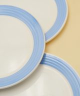 Les assiettes à dessert bleues