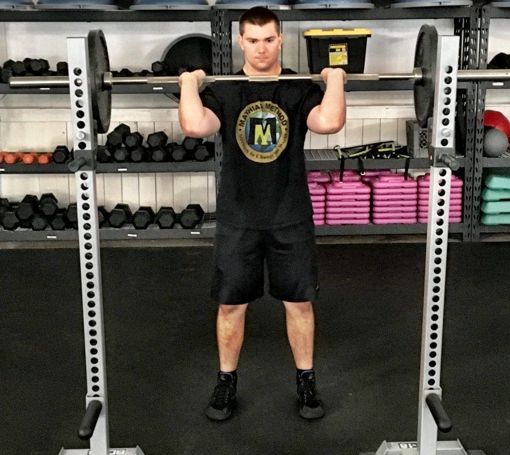 Barbell Shoulder Military Press Exercise 3