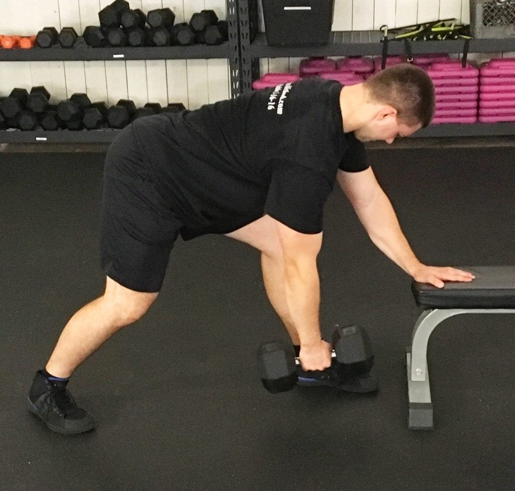 Dumbbell Row Exercise 1