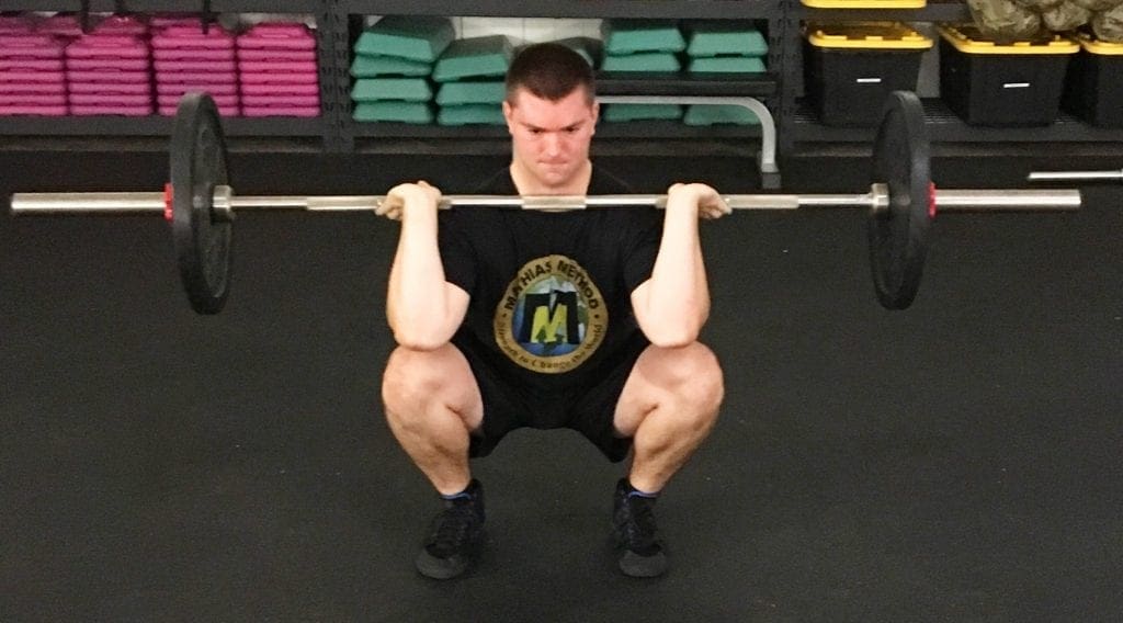 Front Squat Leg Strength Training Exercise 1