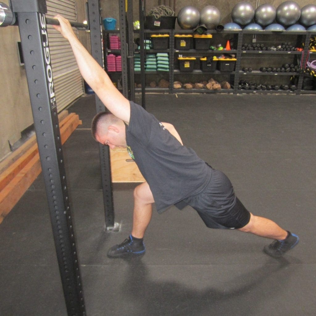 Lat Shoulder Flexion Stretch 1
