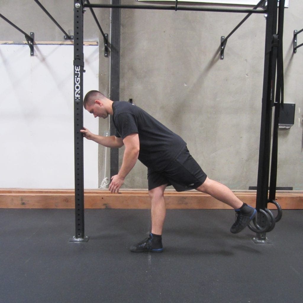 Hamstring activation squat warm up exercise 4