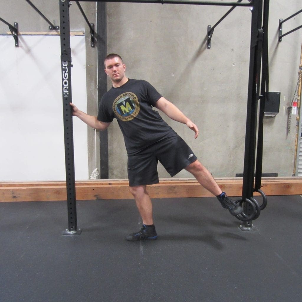 Hip activation squat warm up exercise 3