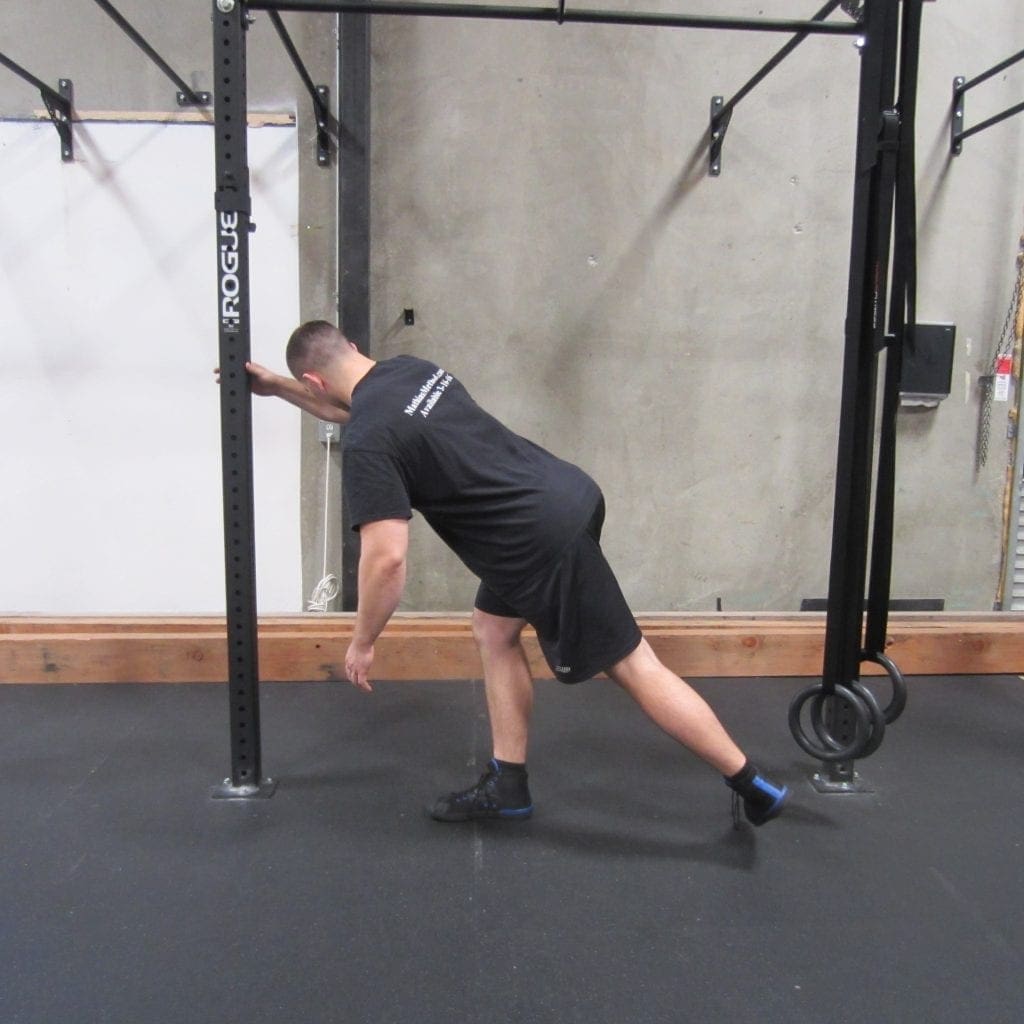 Hip activation squat warm up exercise 1