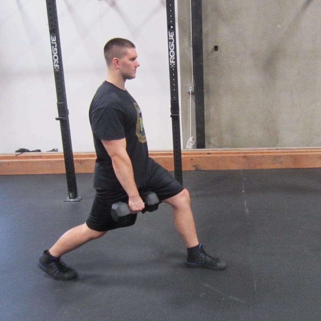 Weighted Walking Lunges Leg Exercise 5