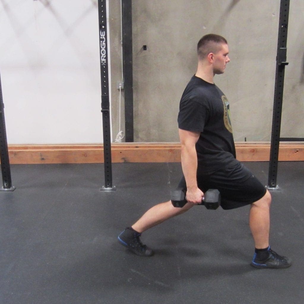 Weighted Walking Lunges Leg Exercise 3