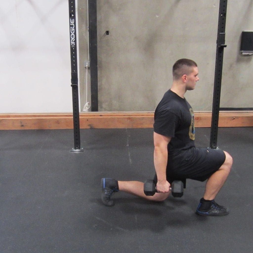 Weighted Walking Lunges Leg Exercise 2