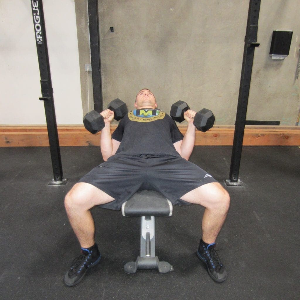 Incline Dumbbell Press Exercise 4