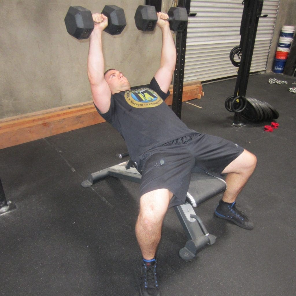Incline Dumbbell Press Exercise 2