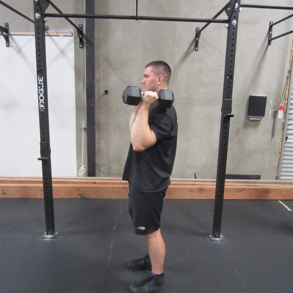 Dumbbell Overhead Press Exercise 4