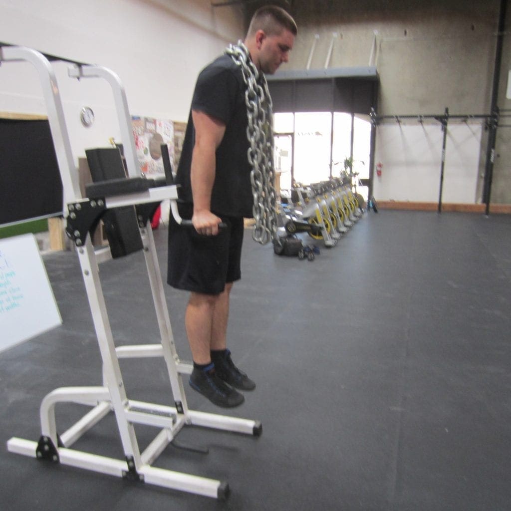 Dips with Chains Exercise 3