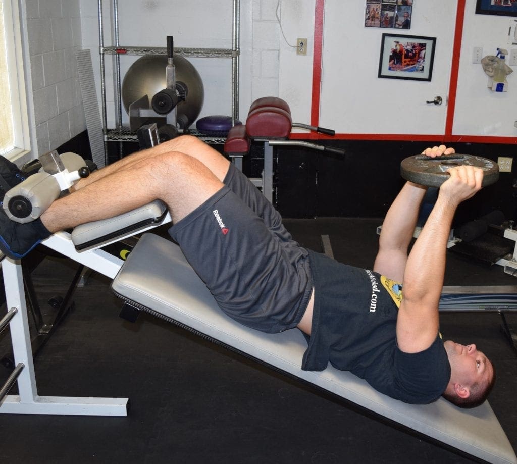 Weighted Decline Abdominal Crunches 3