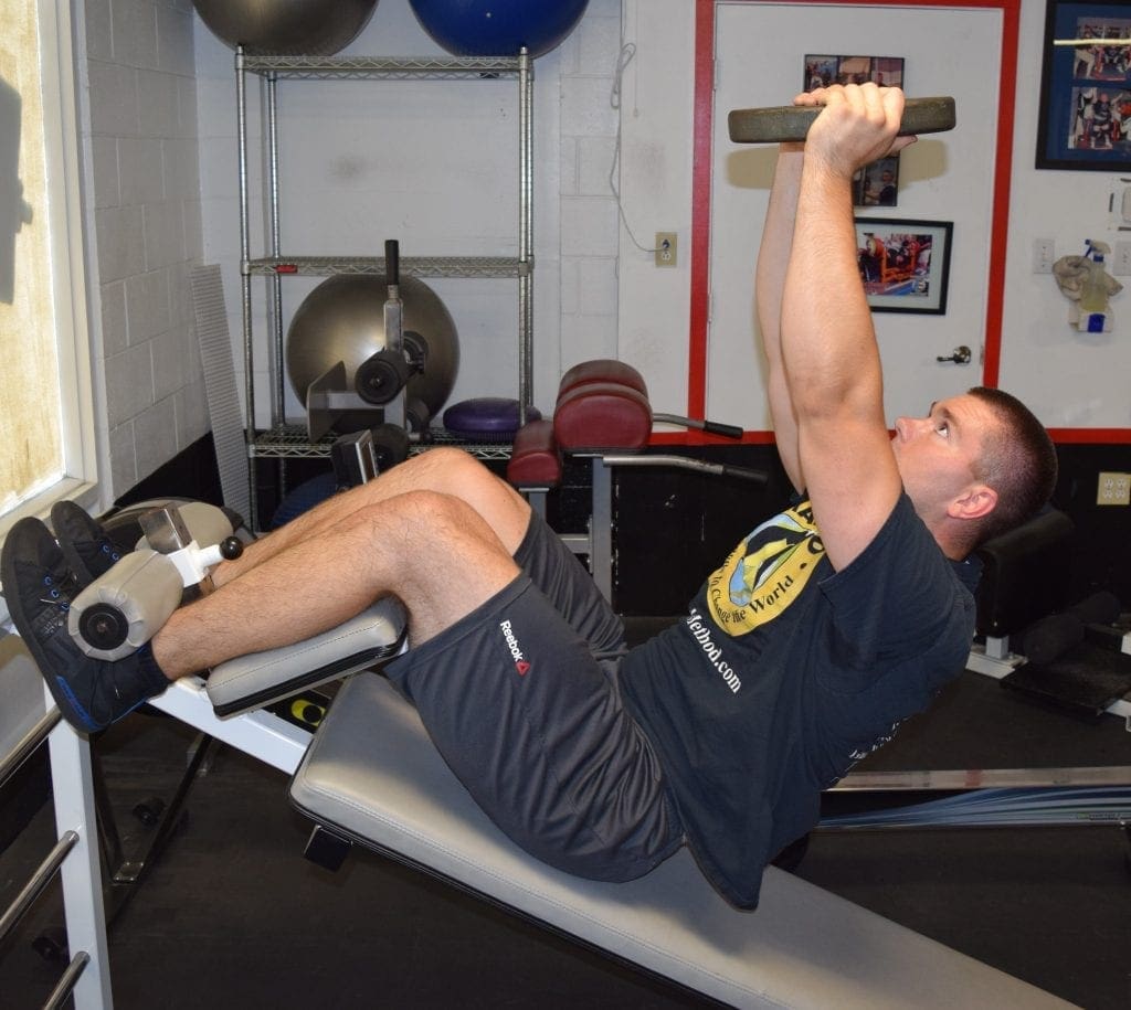 Weighted Decline Abdominal Crunches 2