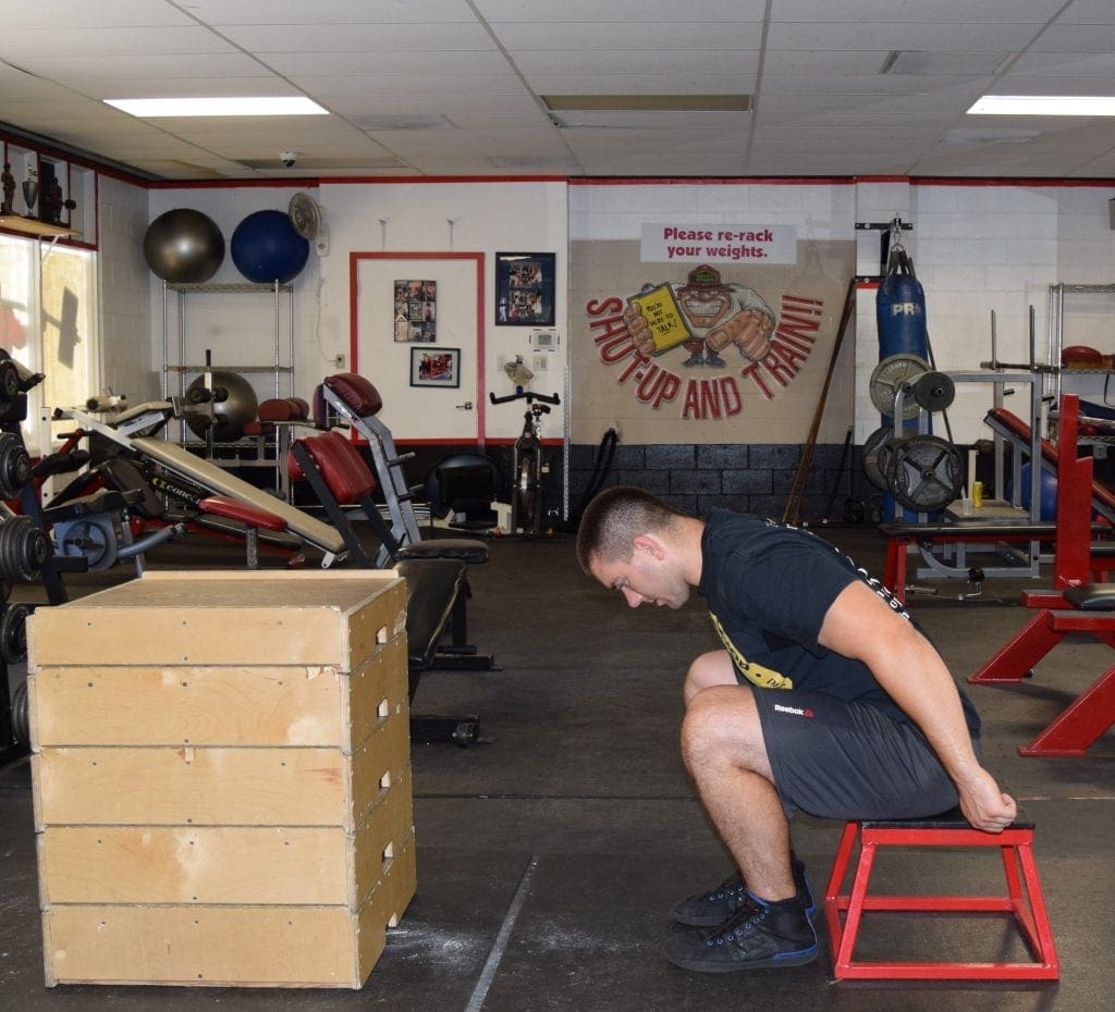 Plyometric Seated Box Jump Exercise 5