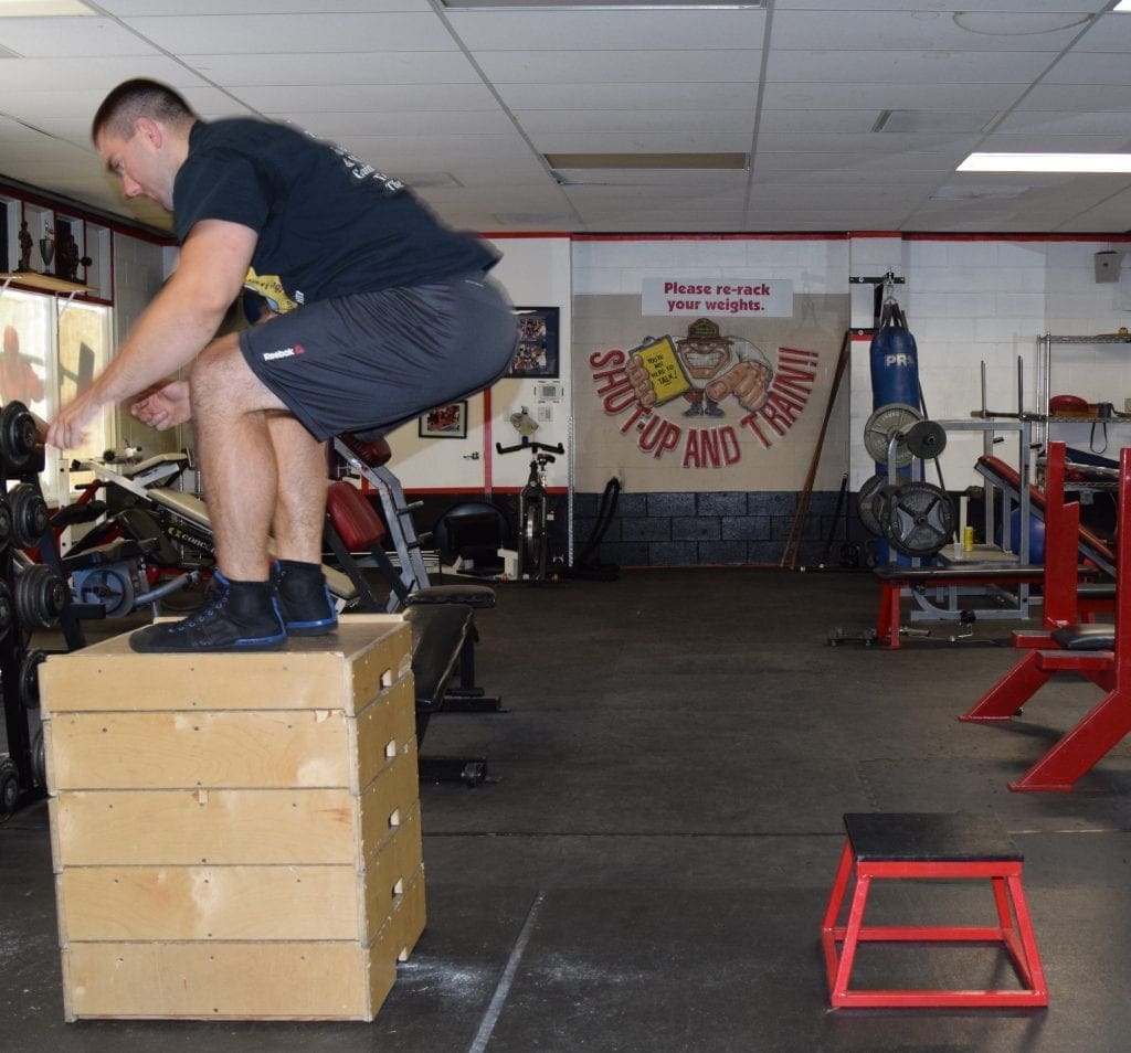 Plyometric Seated Box Jump Exercise 3