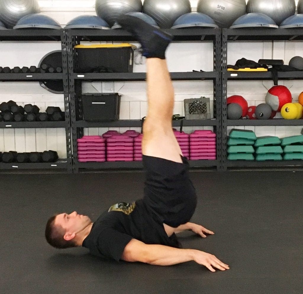 Lying Leg Raises Abs Exercise 4