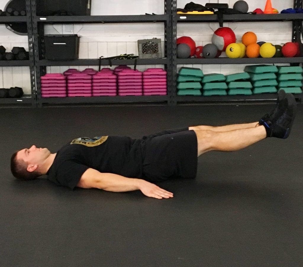 Lying Leg Raises Abs Exercise 3