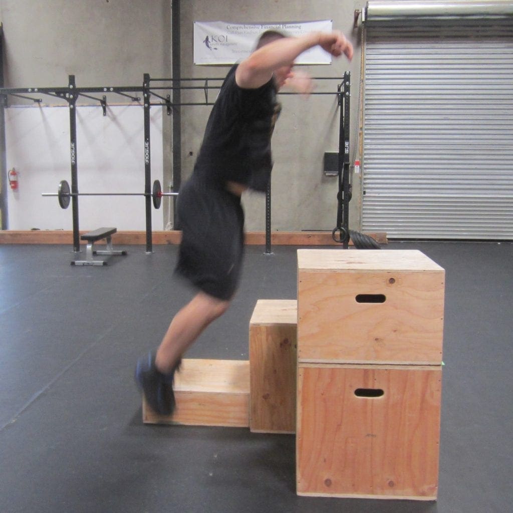 Plyometric Box Jump Exercise 1