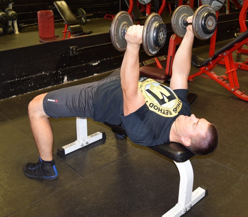 Rolling Dumbbell Tricep Extensions 5