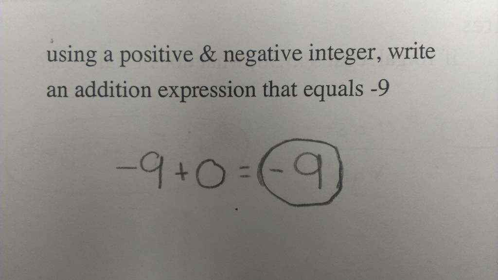 Positive and Negative Integers – Math Mistakes