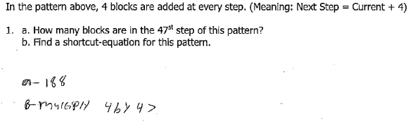 Visual Patterns – Math Mistakes