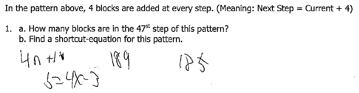 Visual Patterns – Math Mistakes