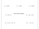 Multiplying Radicals Worksheet