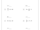 Two Step Equation Worksheet E Streetlight