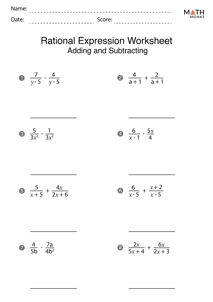 Adding and subtracting rational numbers