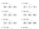Multiplication By 9 Worksheets Math Monks